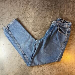 Vintage Eddie Bauer Jeans Men 30x32 Loose Fit Blue Denim Made in US 90s Workwear